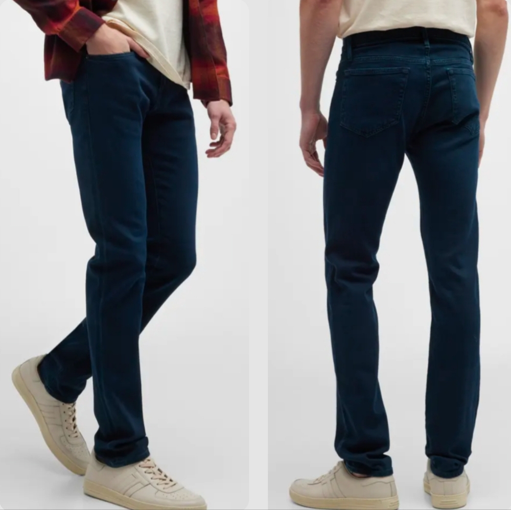 Frame Denim L'Homme Slim Jeans Placid Dark Wash Stretch Denim Size 31